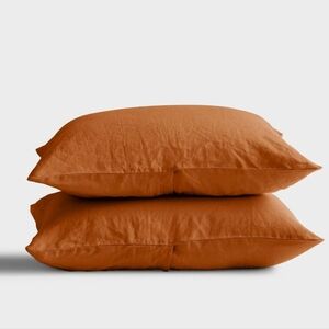 Quince Linen Desert Sunset Standard Shams! Set Of 2 (N40)